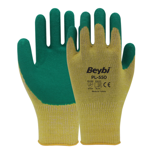 Beybi PL550 Polyester Örme Lateks Eldiven Beybi PL550 Polyester Örme Lateks Eldiven