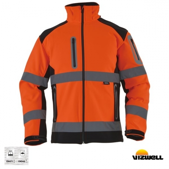 Vizwell™ VWJK177 Softshell Reflektörlü İki Renkli Mont Vizwell™ VWJK177 Softshell Reflektörlü İki Renkli Mont