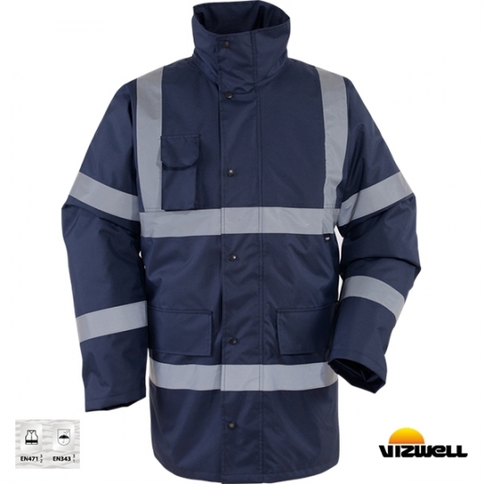 Vizwell™ VWJK01/N 300 D Oxford Reflektörlü İçi Kapitoneli Parka Vizwell™ VWJK01/N 300 D Oxford Reflektörlü İçi Kapitoneli Parka