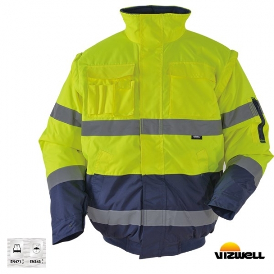 Vizwell™ 300 D Oxford Pilot Mont Kolları Çıkmalı – VWJK60B Vizwell™ 300 D Oxford Pilot Mont Kolları Çıkmalı – VWJK60B