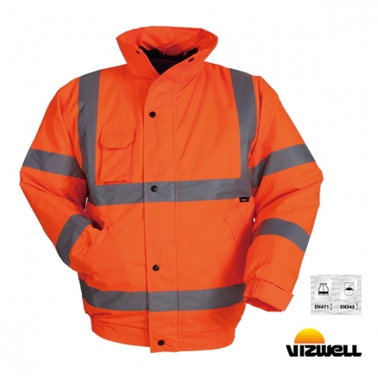 Vizwell™ VWJK04 300 D Oxford Reflektörlü Bomber Mont Vizwell™ VWJK04 300 D Oxford Reflektörlü Bomber Mont