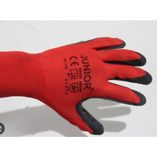 JUNIOR KIRMIZI SİYAH CAMCI ELDİVENİ JUNIOR KIRMIZI SİYAH CAMCI ELDİVENİ